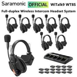 Saramonic Witalk9 WT8S Wireless Headset Full-duplex Intercom Communication System for Filmmaking Live performances Sports Events