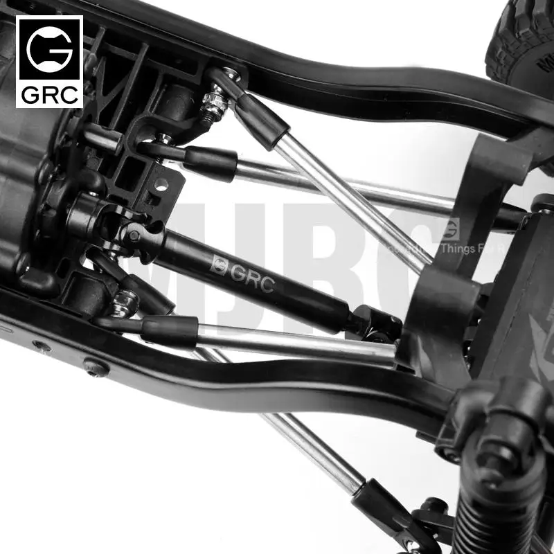 2PC Metallo Aggiornamento Albero di Trasmissione Piccolo Diametro Più Simulato Asse di Trasmissione GAX0131G f RC JIMNY MST CFX Auto 242/252/267mm Passaggio