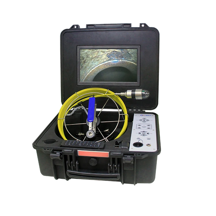 Cobra de inspeção de encanamento de esgoto CCTV de cabo de 10,1 polegadas 20-60m e localizador de 512 Hz