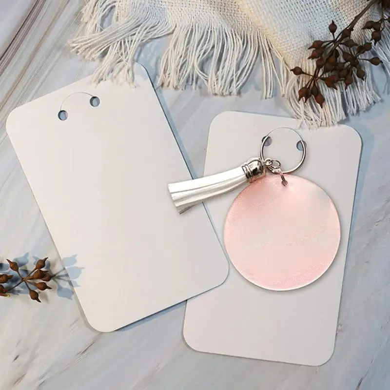 Y55F 50Pieces Keychain Card Card