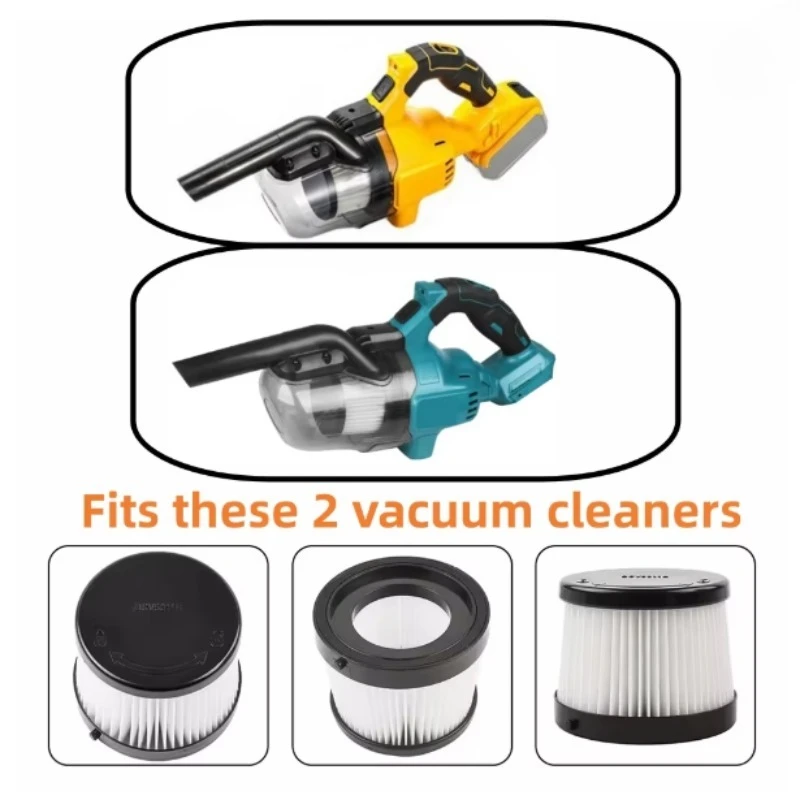 1/2/4pcs Replacement Filters For DEWALT DCV501HB Cordless Handheld Vacuum Cleaner Filters For Makita Vacuum Cleaners