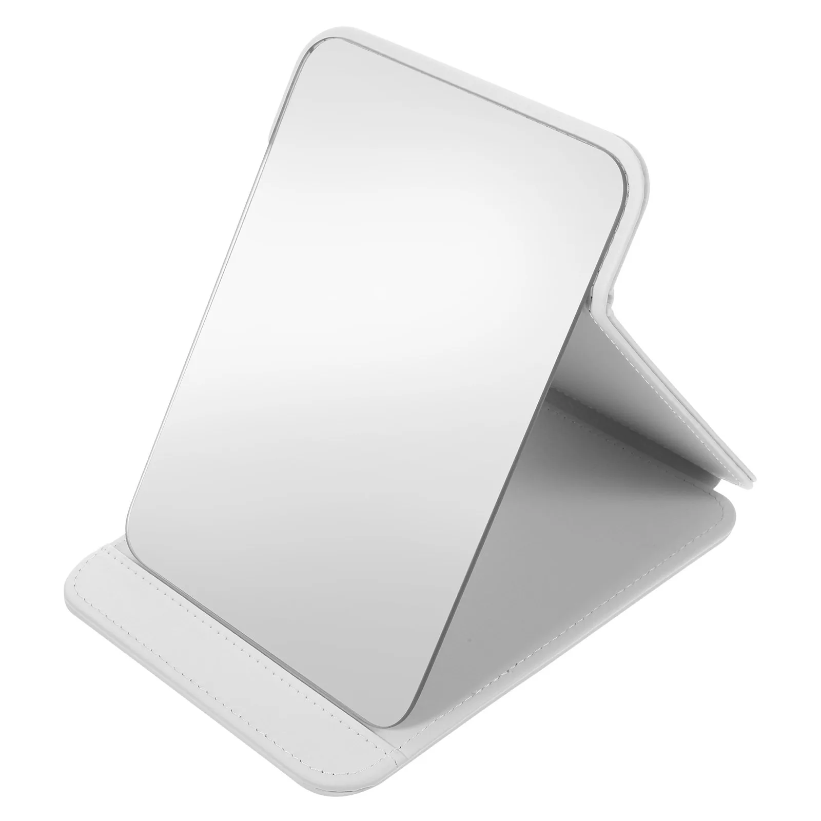 

Makeup Mirror Desktop PU PVC Material Stable Base Dressing Table Mirror for Bedroom Makeup Mirrors Mirrors for Bedroom,