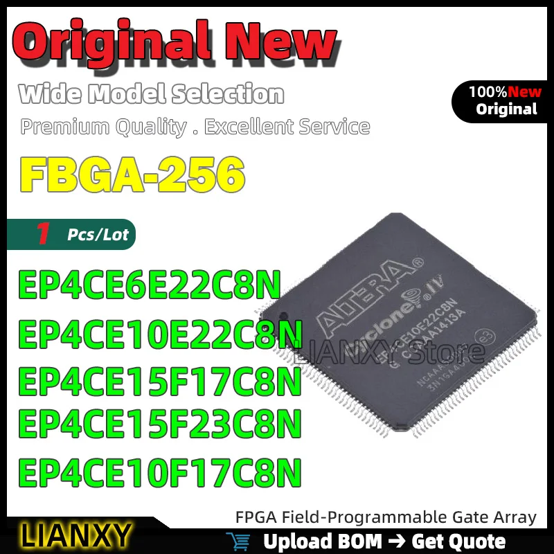 1pcs FBGA-256 EP4CE6E22C8N EP4CE10E22C8N EP4CE15F17C8N EP4CE15F23C8N EP4CE10F17C8N FPGA Field-Programmable Gate Array Brand New