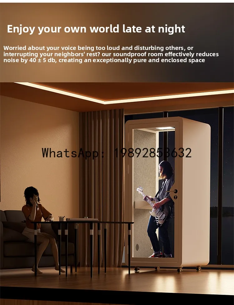 YFY عازلة للصوت البيانو المنزلي الصامت البث المباشر داخلي كاريوكي تسجيل استوديو كشك الهاتف المحمول