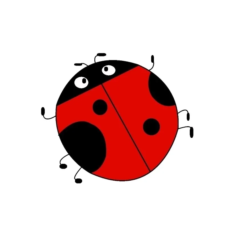Car Stickers Lovely Ladybug Cartoon For Waterproof Vinyl Decal Car Accessories 15cm