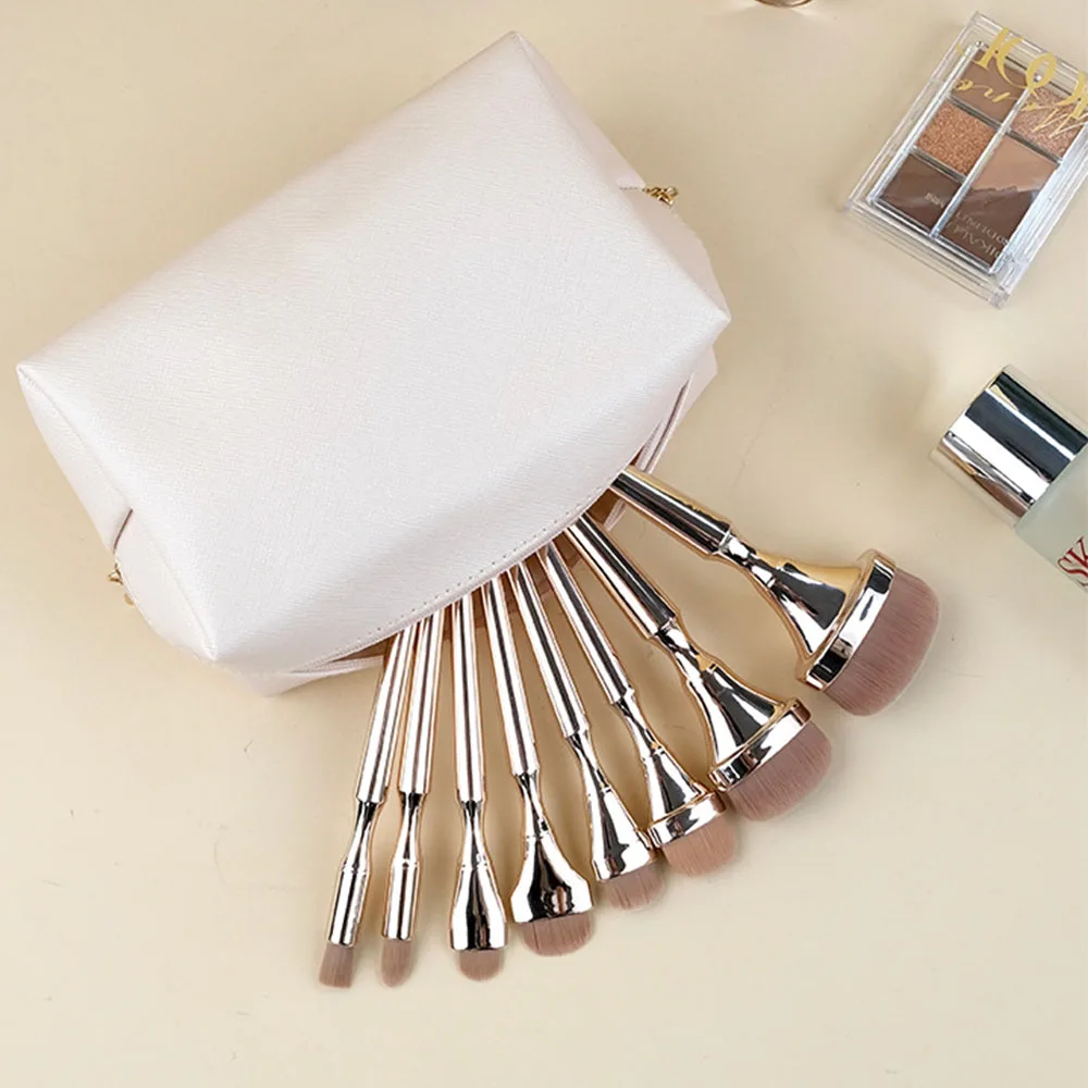Borsa per il trucco personalizzata in PU borsa per cosmetici da donna con ricamo personalizzato nome regali per damigella d\'onore proposta regalo di