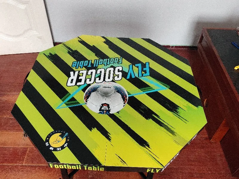 Flying football octagonal table foldable movable outdoor entertainment