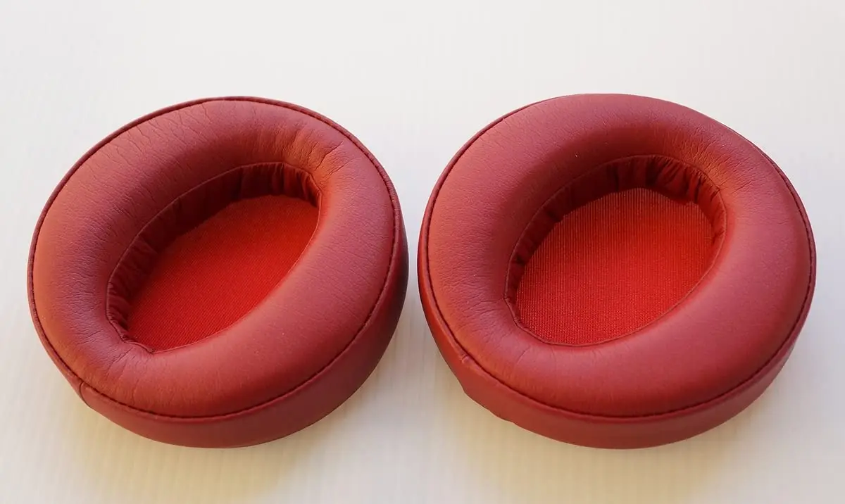 قطع غيار لسماعات الرأس اللاسلكية V-MOTA ، سماعات أذن متوافقة مع منصات سوني ، وسادة حمراء
