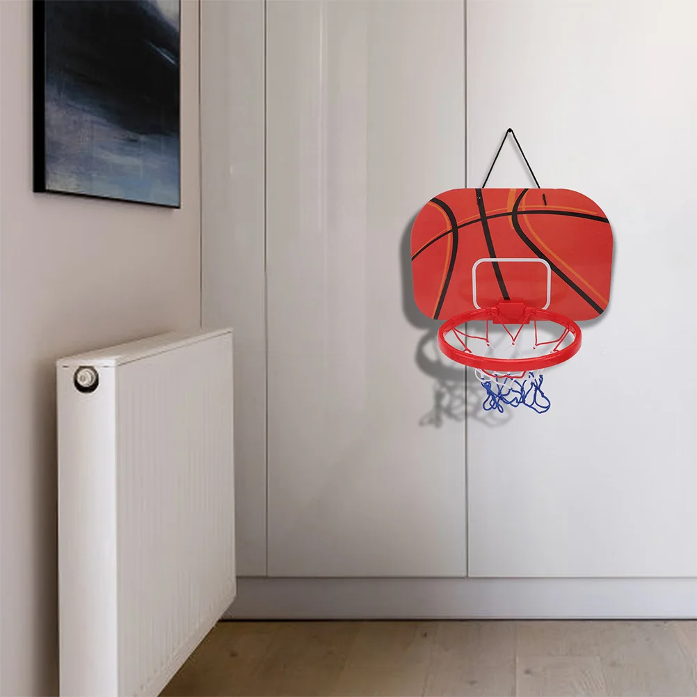 1 set di cornici da basket durevoli, mini portabici da basket sospese per bambini, giochi per interni ed esterni, giochi di intrattenimento