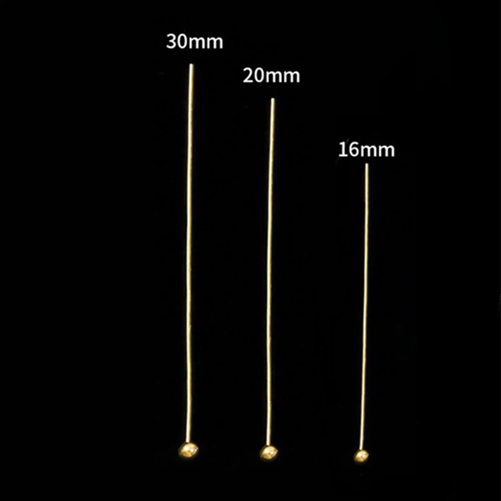 

200PCS Ball Pins, Metal Pins for Making Findings Earring