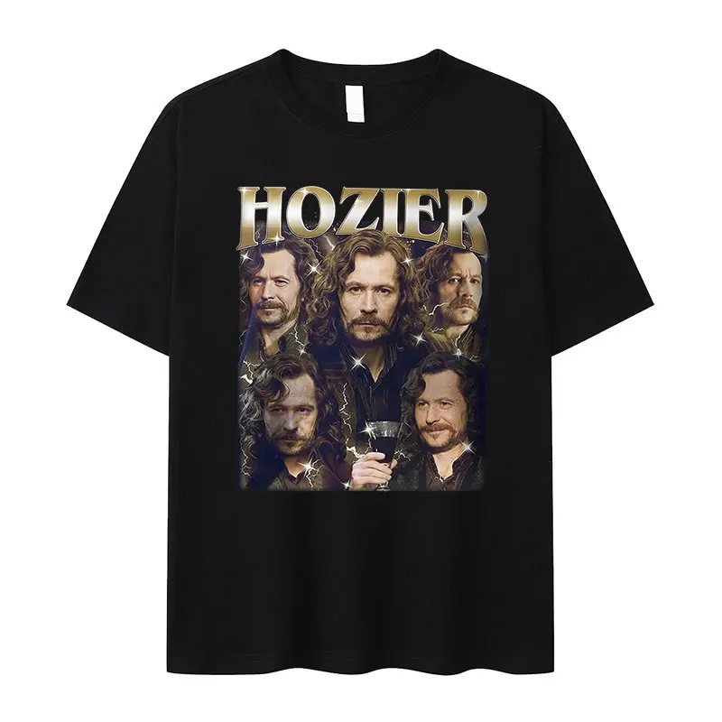 90s Vintage Hozier Funny Graphic T Shirt Men's Casual Fashion High Quality T-shirts Man 100% Cotton Oversized T-shirt Streetwear