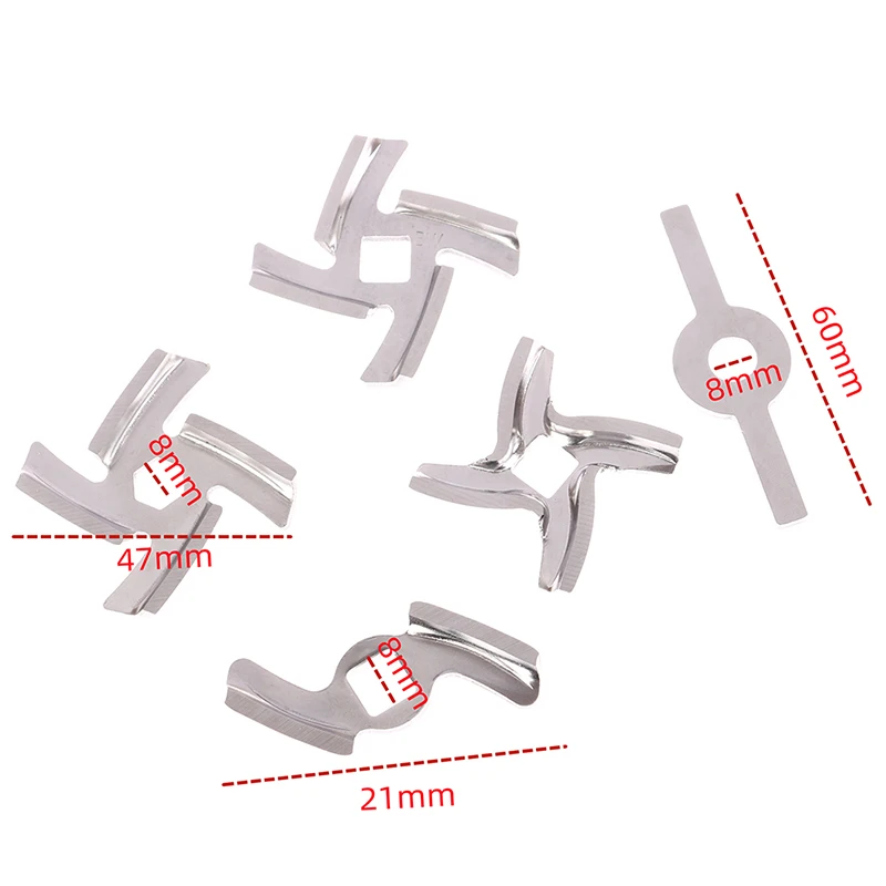 Meat Grinder Parts Mincer Blade Food Grinding Knife Cutter Replacement fits for Braun Panasonic Vitek Scarlett Elenberg