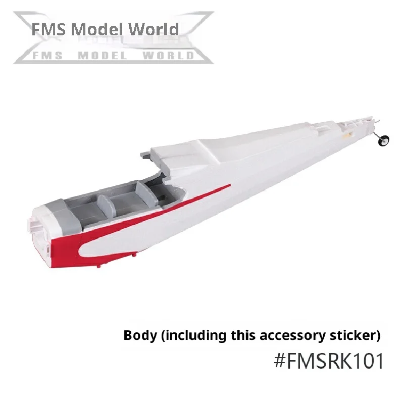 Fms 1400mm J3v4 Model Aircraft Accessories Fuselage Main Wing Flat Tail Vertical Tail Nose Cover Motor Bracket