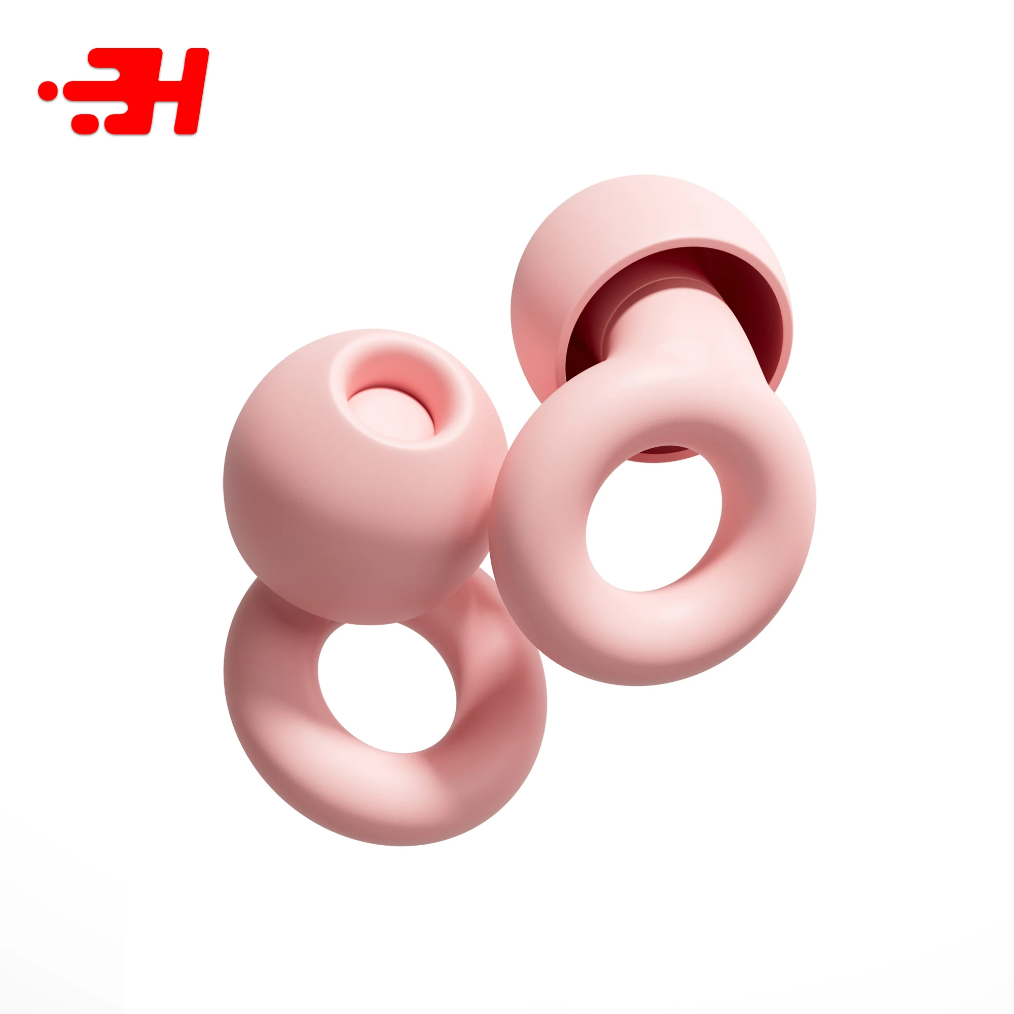 재사용 가능한 실리콘 귀마개 - 수면, 수영, 여행 및 콘서트를 위한 소음 제거, 고음질 청력 보호