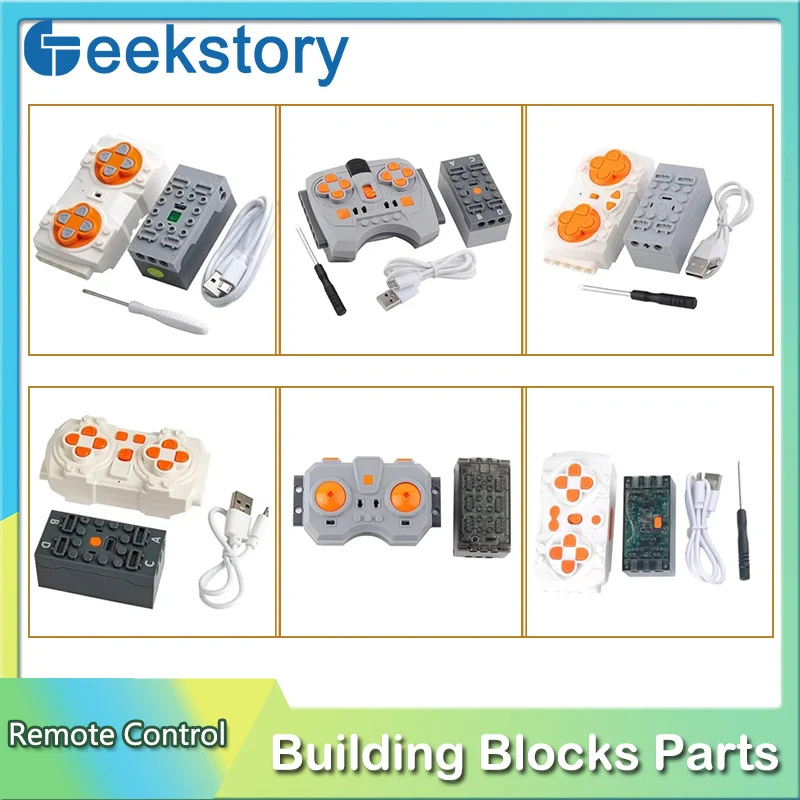 Caja de batería de Control remoto MOC, modificación de función de potencia del Motor, Control de velocidad, bloques de construcción PF para coche, Robot, juguetes de ladrillos DIY