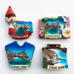 이탈리아 냉장고 자석 Cinque Terre 관광 기념품 자석 냉장고 스티커 귀여운 자석 홈 주방 장식 선물
