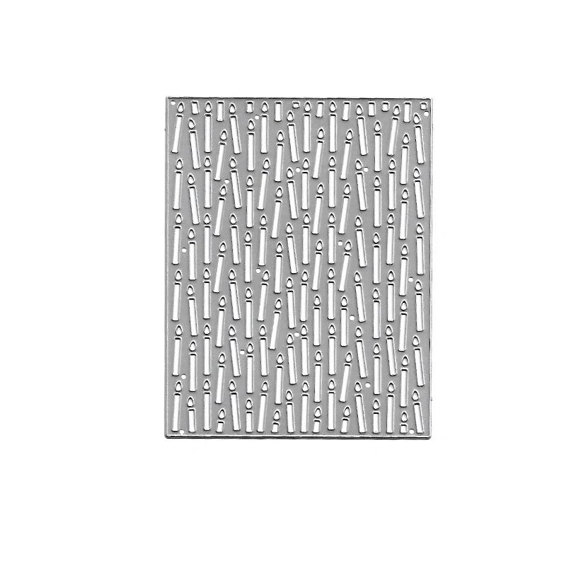 Matrices de découpe en métal pour bricolage, décoration de bougie de fond rectangulaire, carte de scrapbooking, pochoirs d\'album photo exécutif,