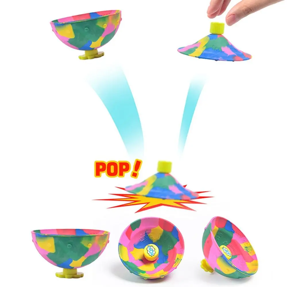 

Half Ball Bouncing Ball Hip Hop Outdoor Fun Spinning Bounce Bowl Camouflage Fingertip Fidget Toys Kids