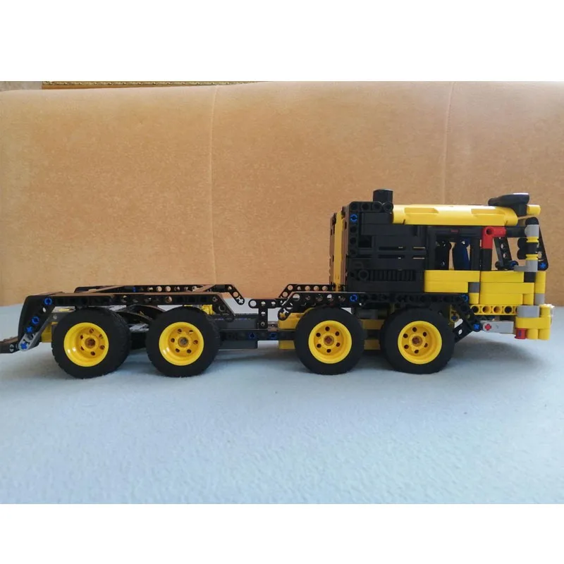

MOC-80879 New Urban Classic Cargo Transport Flatbed Trailer Building Block Model 881 Parts Boys' Children's Birthday Toy Gift
