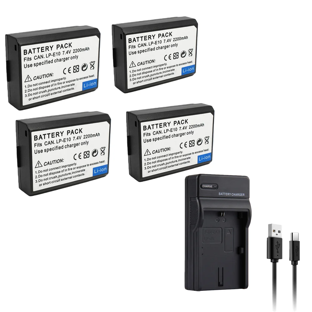 LP-E10 LPE10 LP E10 Battery Charger For Canon EOS 1100D 1200D 1300D 1500D 2000D 3000D 4000D KISS X50 X70 X80 Rebel T3 T5 T6