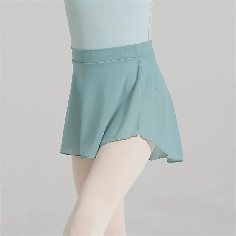 Hot Sale Cheap High Quality Kids Girls Child Dance Wear Highly Spandex Wrapped Mesh Ballet Skirts