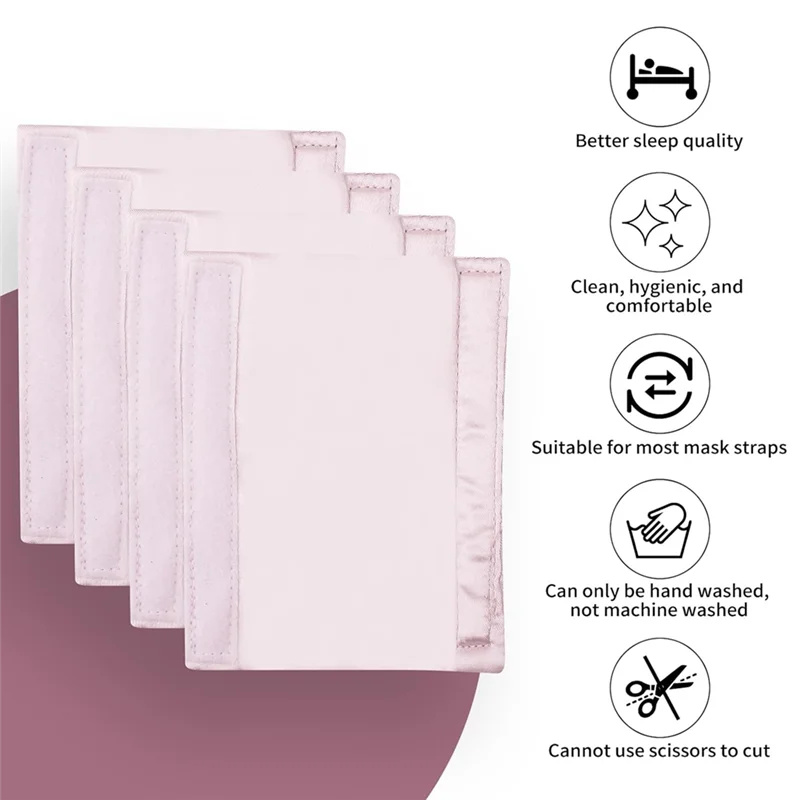 -ABGY 4-Packs Satin CPAP Strap Covers, CPAP Strap Comfort Pads, CPAP Face Pads, CPAP สบายอุปกรณ์ CPAP CPAP Face Cushion
