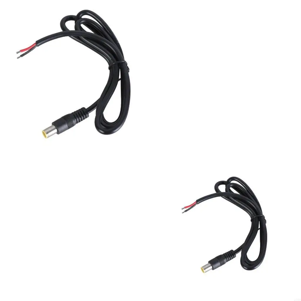 DC7909 Power Repair Cable 12V 8mm Male Plugs to Bare Wire DC7909 Power Pigtail Cable for Laptop Power Adapter Repair