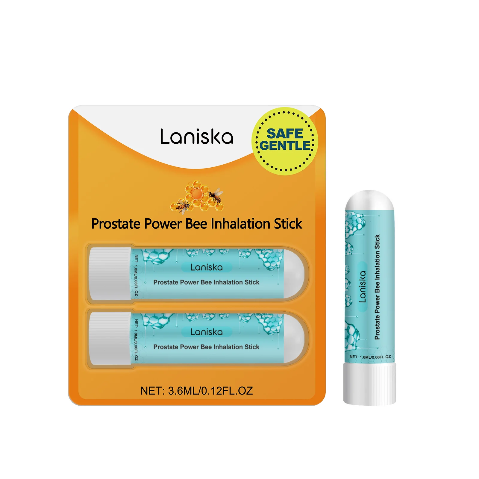 

Laniska Men's Nasal Inhaler - Long-Lasting Relief & Vitality Support