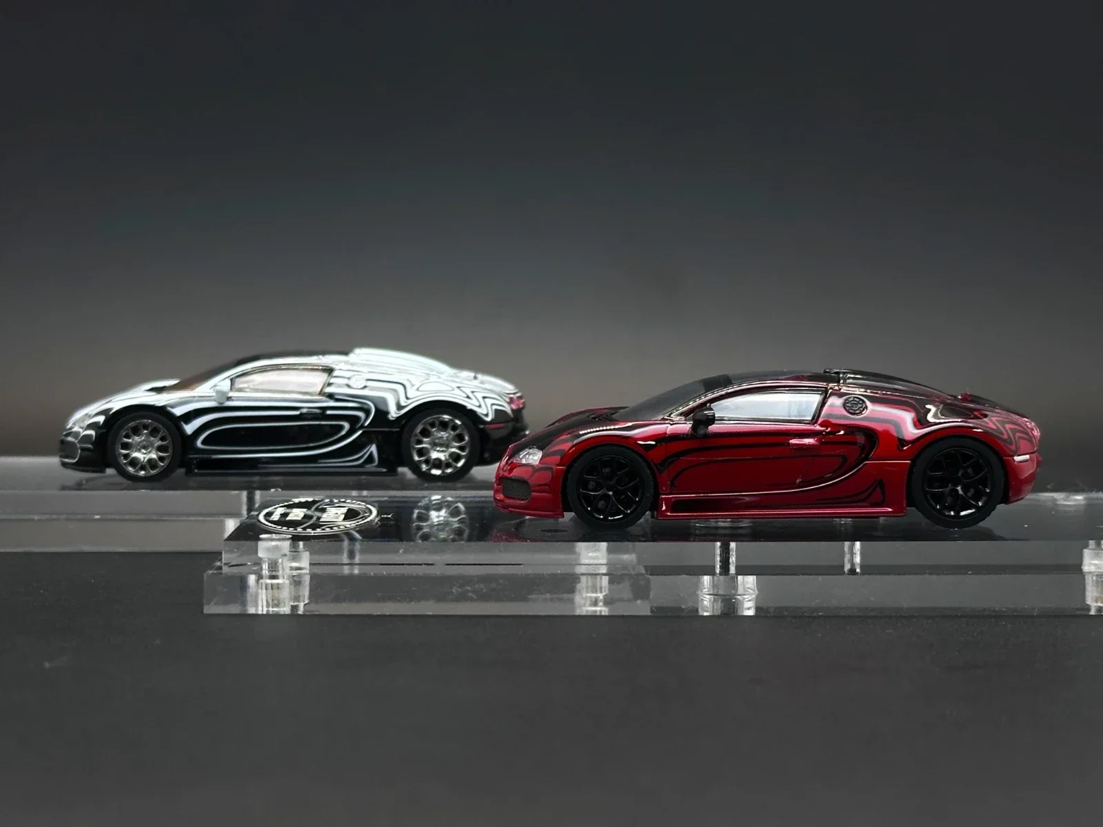 Mortal Auf Lager 1:64 Veyron Keramik Muster Diecast Diorama Auto Modell Sammlung Miniatur Spielzeug