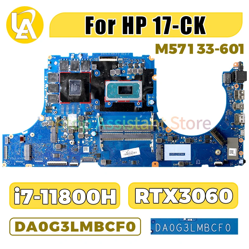 

DA0G3LMBCF0 для HP 17-CK Материнская плата ноутбука M57133-601 SRKT3 i7-11800H RTX3060 6G GN20-E3-A1 Материнская плата для ноутбука Test