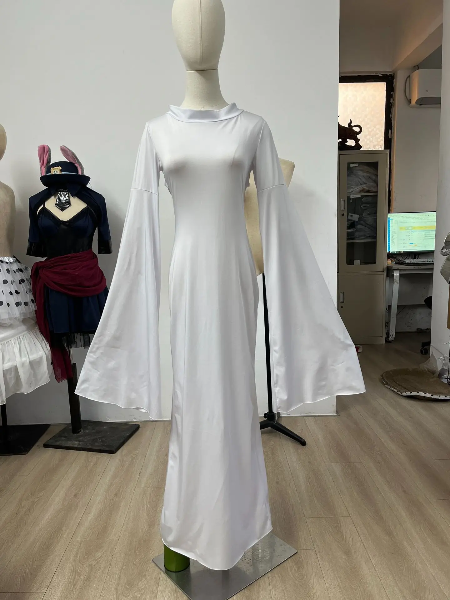 Original Cosplay Outfit Ghost Dress Full Set Long Sleeve Slim Fit Halloween Role Play Stage Performance Party Fancy Dress Women view 4