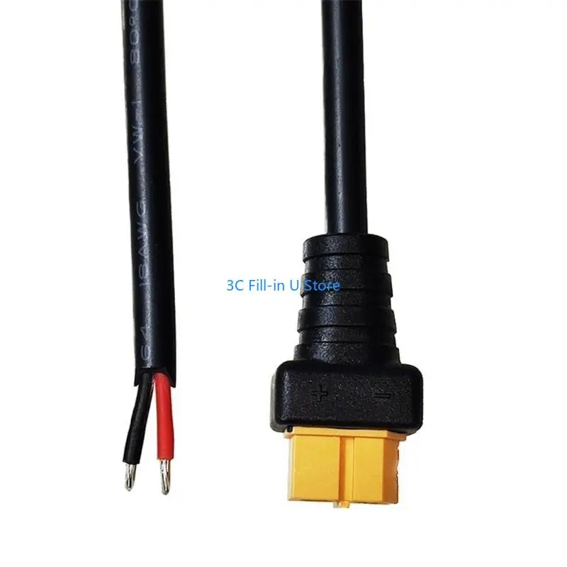 G8TA Upgraded XT60 Solar Battery Connector Cable Male Plug Connection Wire Line 18AWG