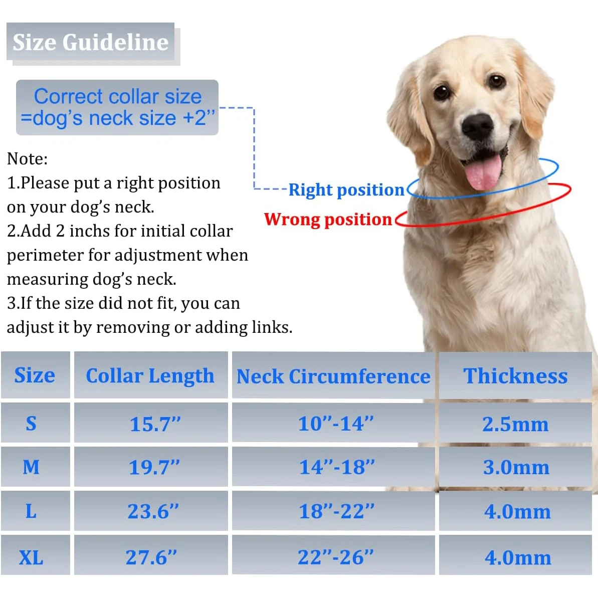 Hundetrainingshalsband mit Schnellverschluss, Verstellbares Edelstahl-Prickelhalsband für Hunde, Nylon-Schutzhülle – Detail 1
