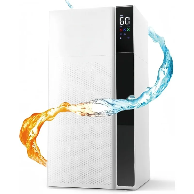 Warm and Cool Mist Humidifier Large Room, 5.3Gal/20L Room Humidifiers for Home, Quickly & Evenly Humidify Whole House, Top Fill