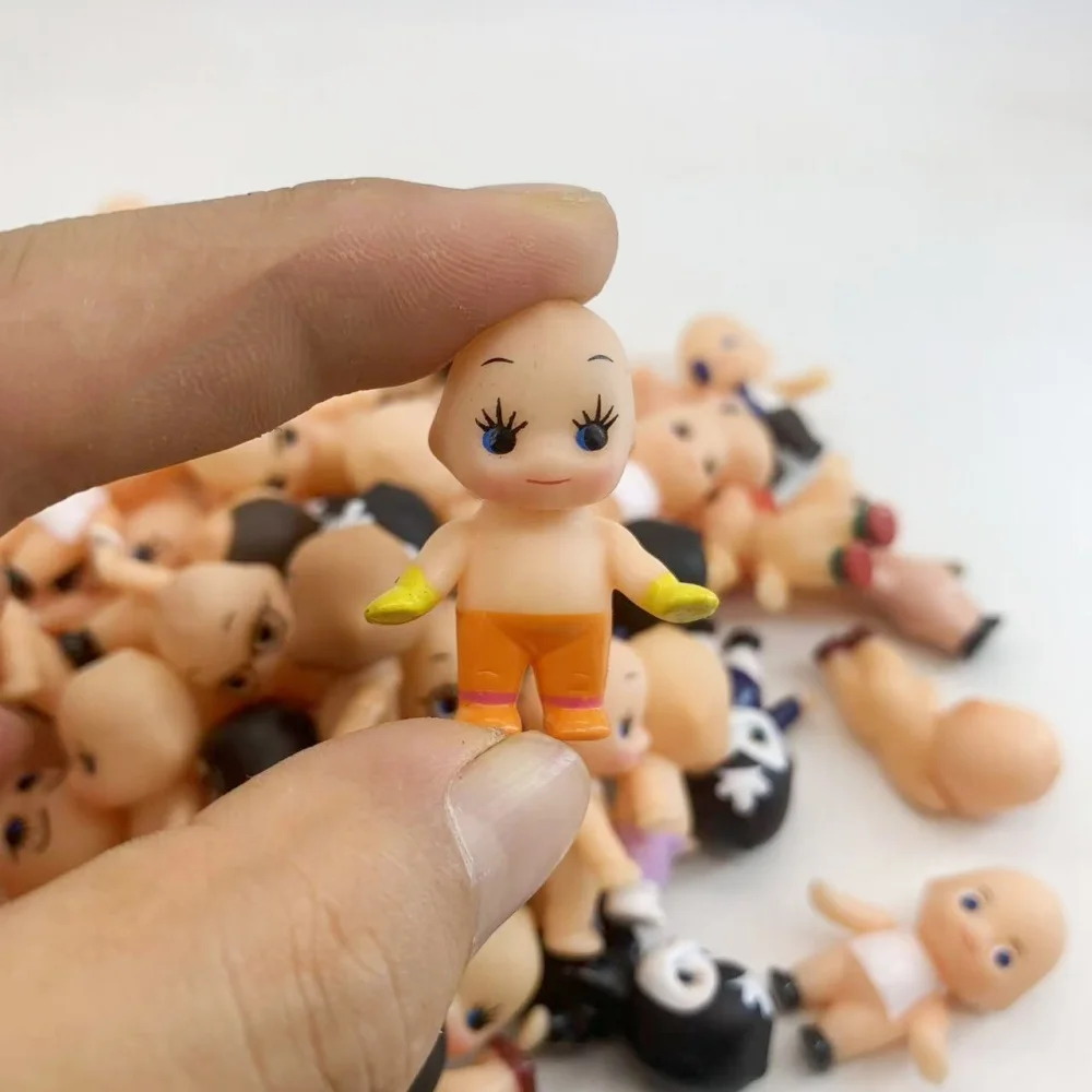 5/10/20PCs Mini Kewpie Baby Doll 3cm Kawaii Pvc Angel Colletion Model Baby Toys for Children Birthday Gift Home Decoration