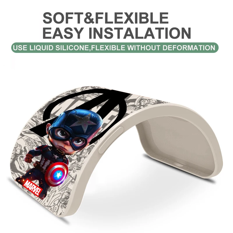 Captain America Phone Case para VIVO, Bucky Barnes, Y91, Y85, Y83, Y79, Y77, Y76S, Y75, Y73, Y73S, Y72, Y70S, Y67, Y66, Y35, Y53, y55S