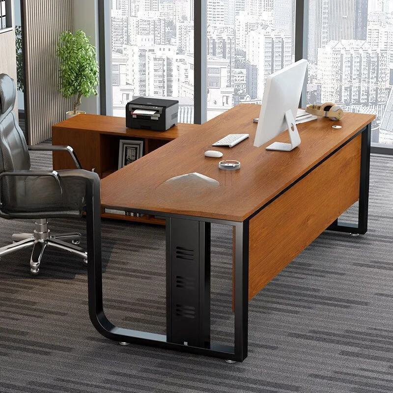 

Boss's desk, office desk, minimalist modern , single supervisor, CEO's office furniture, table and chair combination