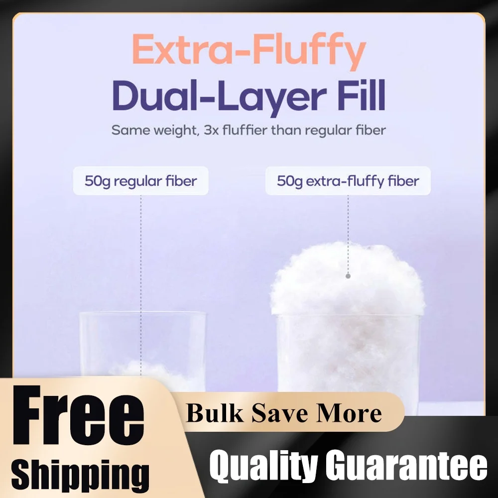 Quilted Dome Cloud Bread Puff Pillow Fluffy Down Alternative Fill Nylon Shell Hotel Style Soft Sleeping Pillow