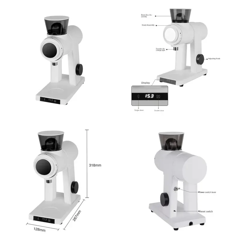Professional Commercial Electric Espresso Coffee Bean Grinder Efficient Grinding for Cafes