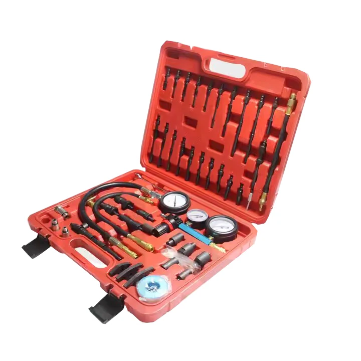 TBTOOLS Car Auto 46PC Petrol and Diesel Engine Compression and Leak Tester Master Tools Vehicle Automotive Maintenance Kit TB153
