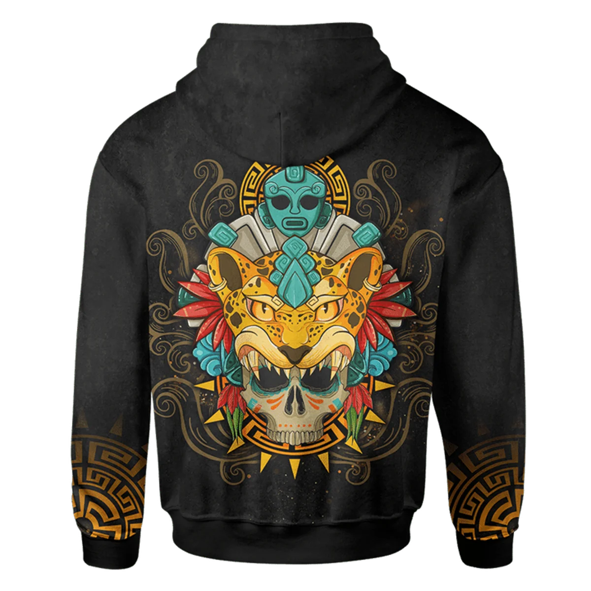 AZTEC MEXICO JAGUAR WARRIOR AZTEC MEXICAN MURAL ART 3D Print Unisex Hoodie Men Sweatshirt Streetwear Zip Pullover Casual Jacket