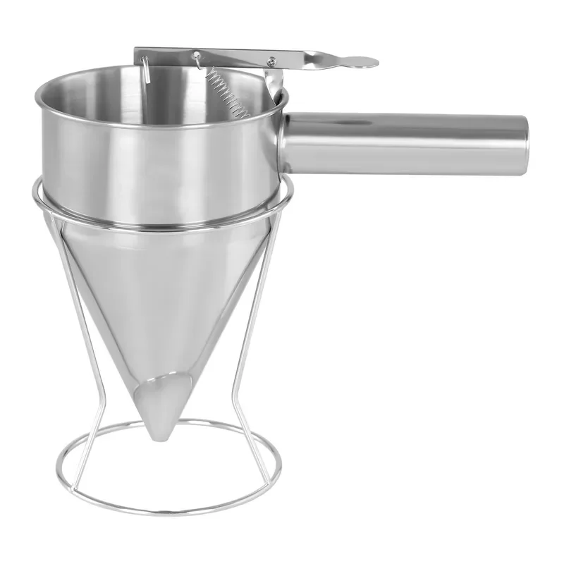Commercial Stainless Steel Cake Decorating Tools Pancake Maker Baking Funnel Box Kitchen Pastry Cream Piping Bag Filler