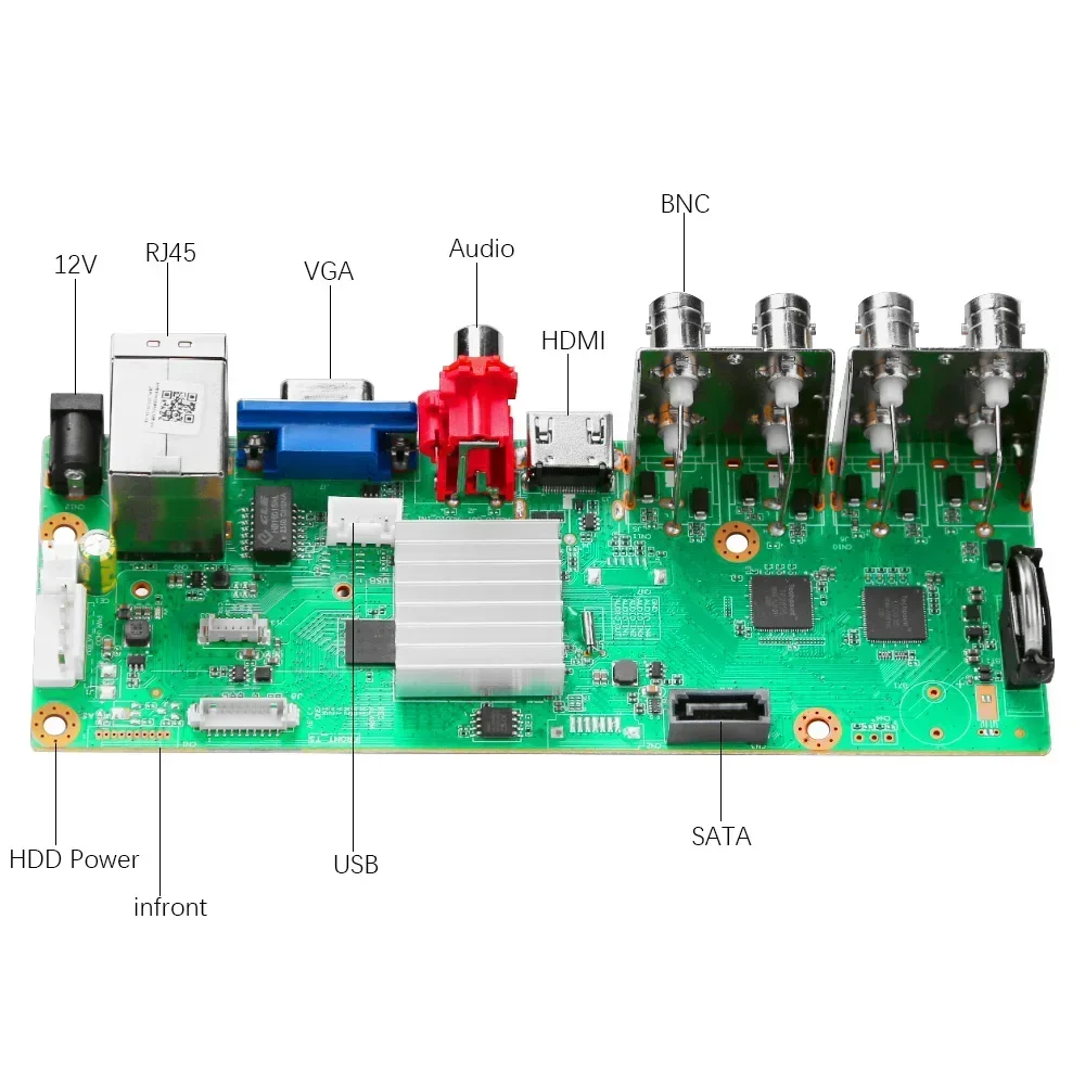 6 in 1 CCTV Mini DVR TVI CVI AHD CVBS IP Camera Digital Video Recorder 4CH 8CH AHD DVR NVR CCTV System Support 5MP/2MP