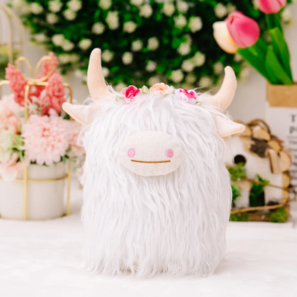 Room Decor Scottish Highland Cow Gnome Plush Doll Figurine Decoration Home Decor Decoración