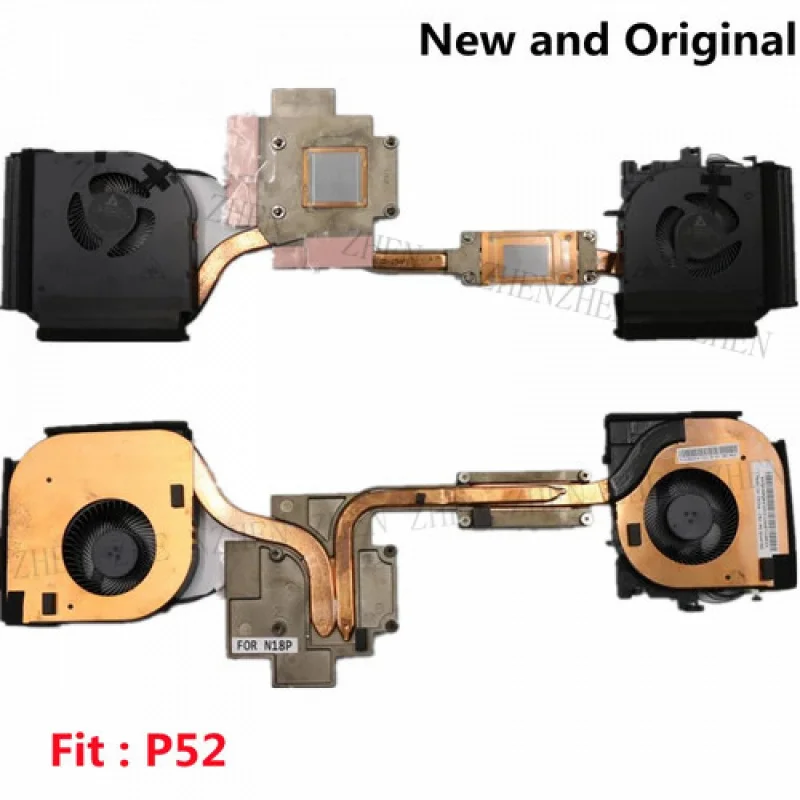 

Y CPU DIS GPU N18P Вентилятор Радиатор Кулер Для Lenovo ThinkPad P52 01HY785 01HY786