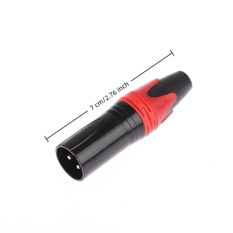 1/2Pcs Pin XLR Plug Jack Male / Female Microphone Connector MIC Adapter XLR Cable Terminal Audio Wire Connector