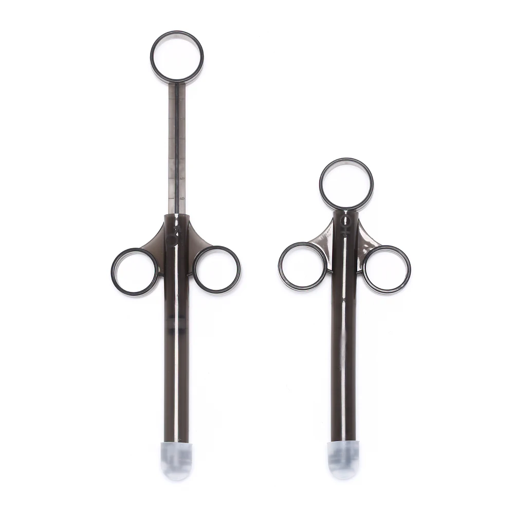 Adult Personal Care Lube Applicator Syringe Reusable Finger Ring Plastic Lubricant Injector Portable Liquid Filling Tool