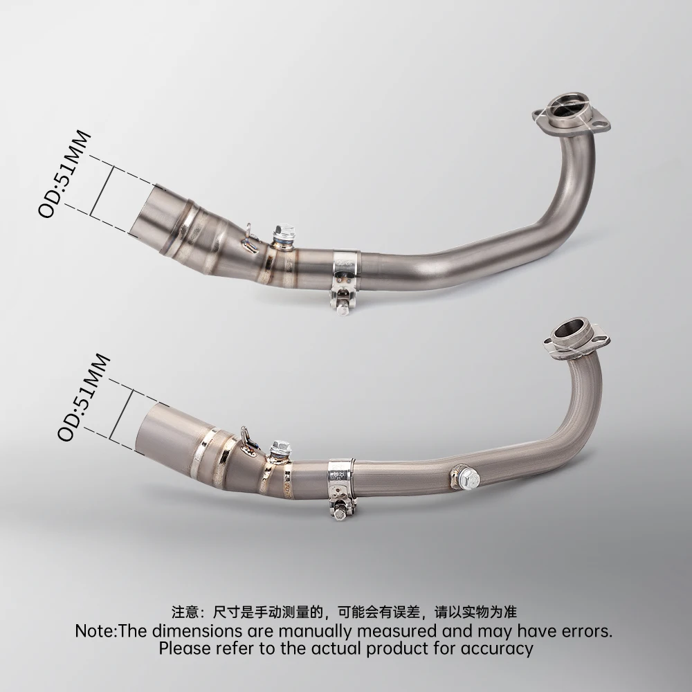 XMAX300 (2017-2024) Slip On Motorcycle Exhaust System Titanium Alloy Header & Mid Pipe Reserved O2 Sensor Interface