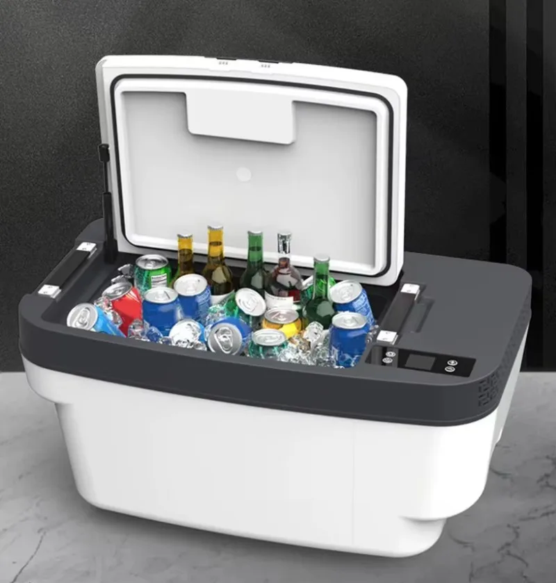 Perfect Compatible for   Model Y Car Fridge Capacity Mini Freezer Cooler Refrigerator Accessories Car Electric Storage Box