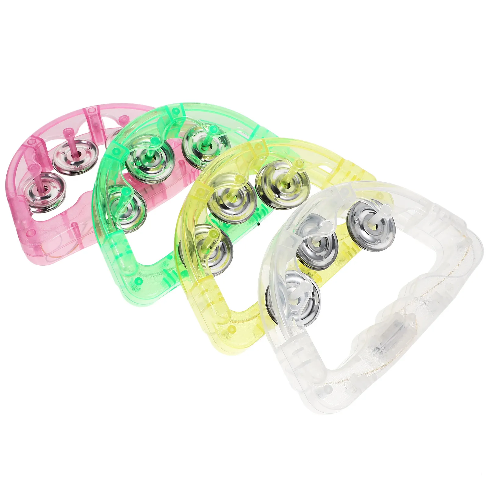 8Pcs LED Handbells Flashing Luminous Shaking Instruments for Party Festival Birthday Stage Performance Percussion Props Light Up